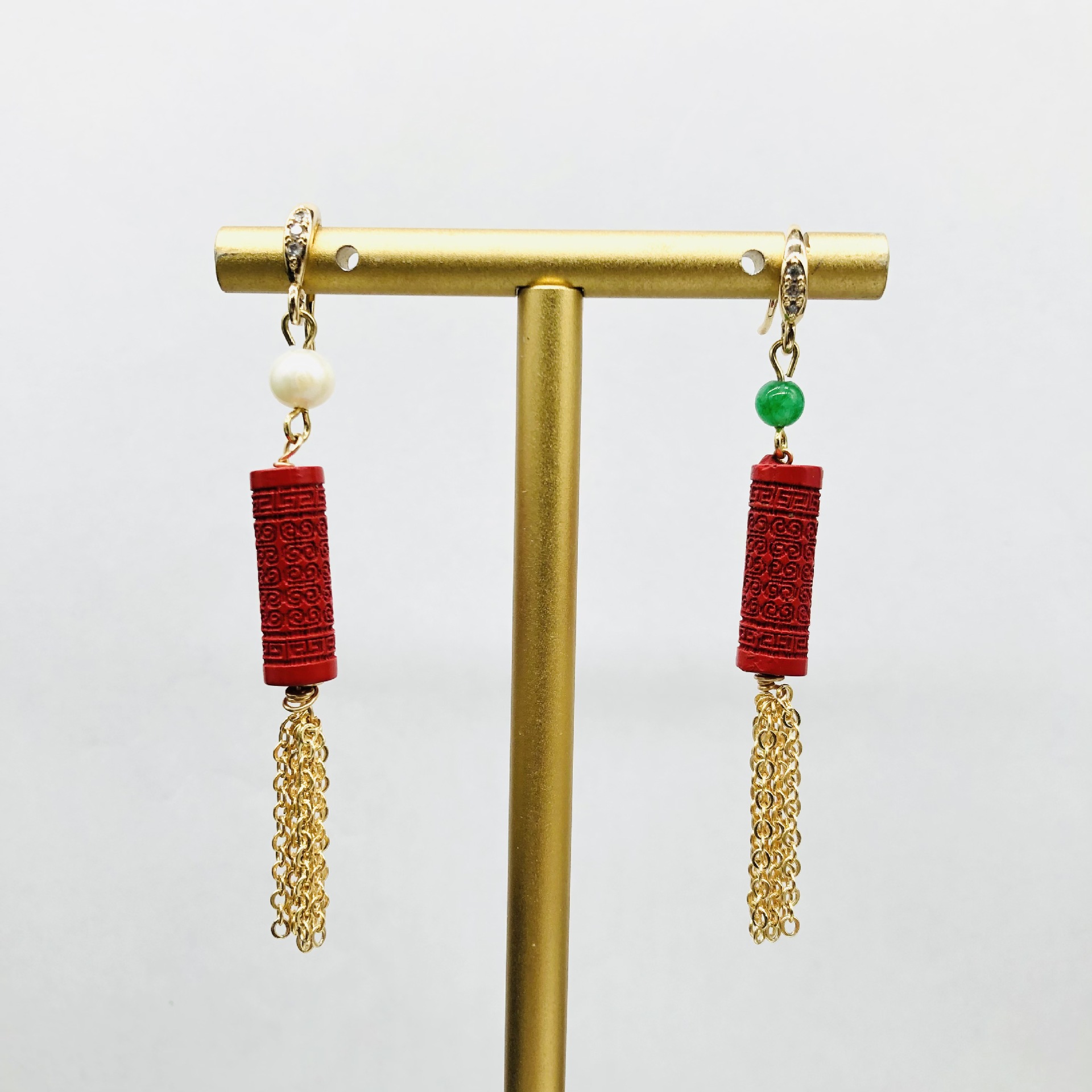 Women'S Accessories Manufacturers - AB Zinnober Fransen Ohrringe Original Retro