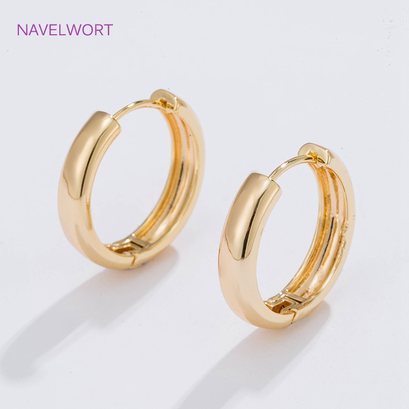 Wrap Ring Gold - 6 Größen vergoldete Kreisohrringe als Geschenk