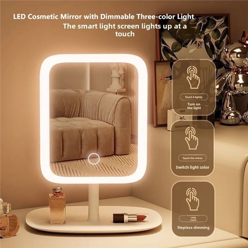 Women Electronic Accessories - 【ELEKTRONISCHES ZUBEHÖR】Schminkspiegel, wiederaufladbarer Schminkspiegel, wiederaufladbarer Spiegel,