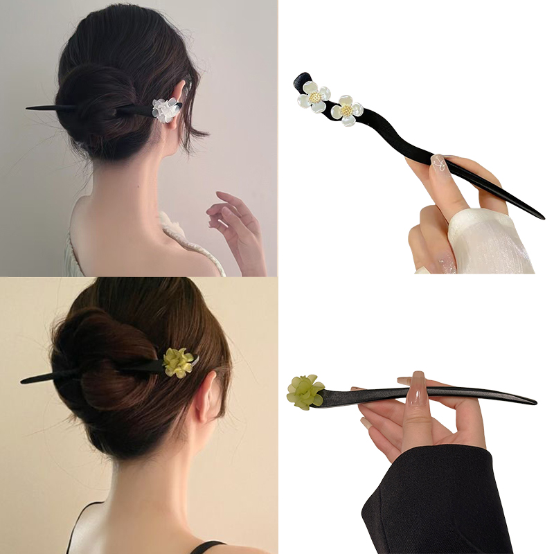 Women Accessories Shop - Vintage Chinesischen Stil Holz Blume Haar