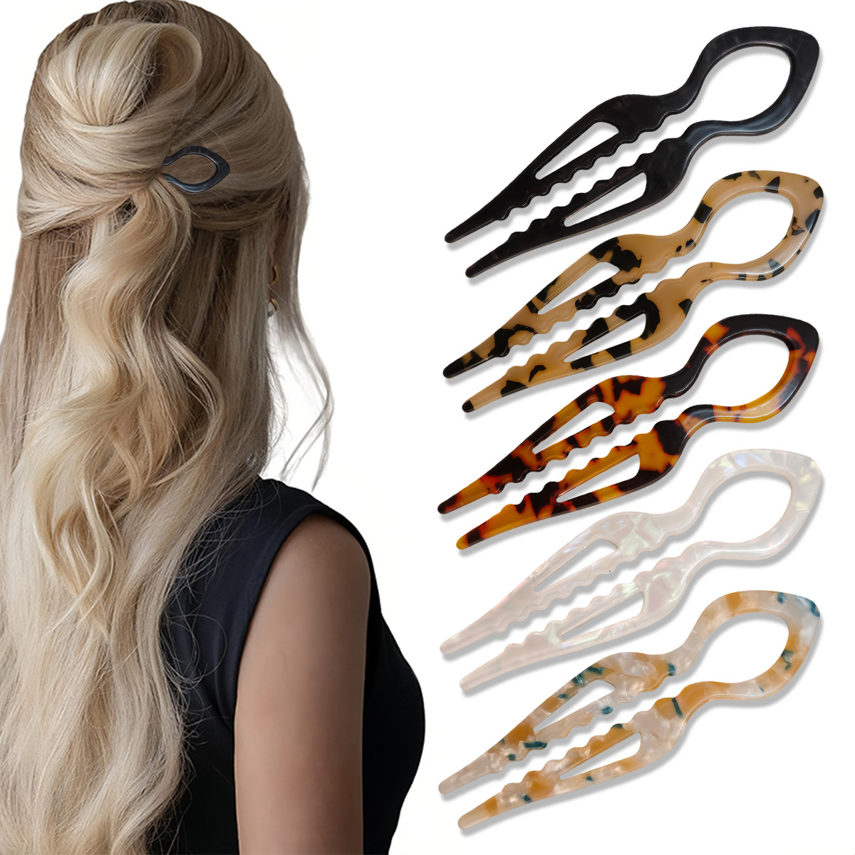 U-förmige Haarstäbchen, Schild – Women Accessories Shop Bewertung und Preis