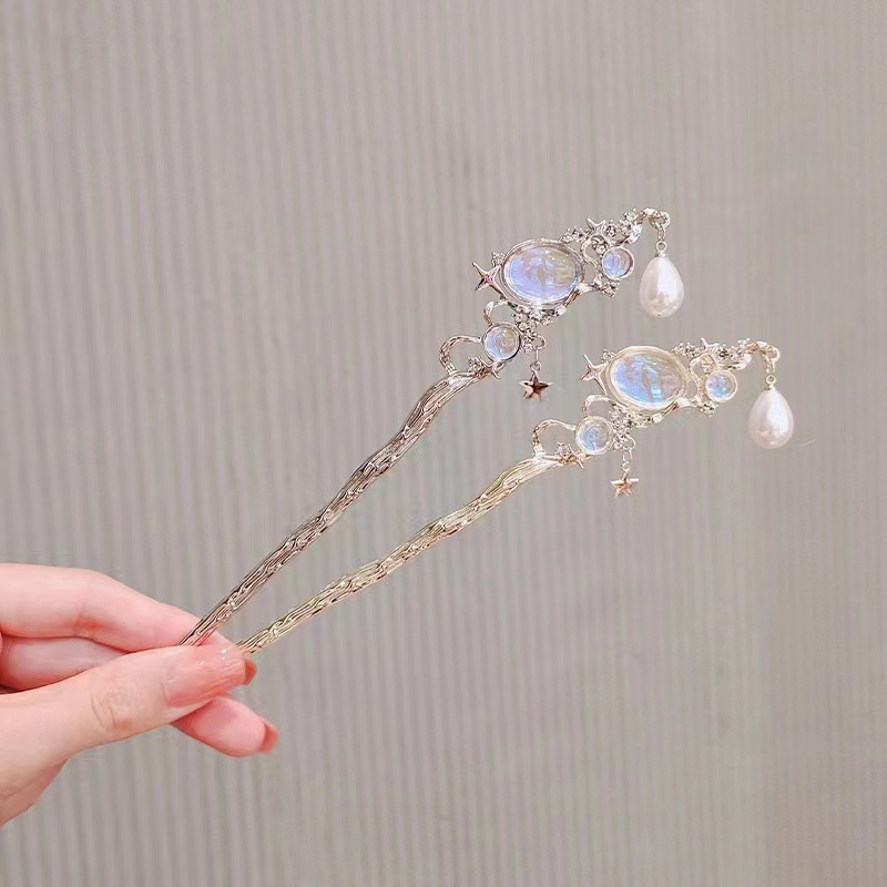 Mondstein-Haarnadel mit Stern- – Women Accessories Wholesale Bewertung und Preis