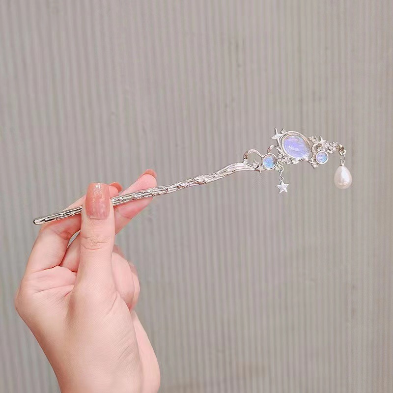 Mondstein-Haarnadel mit Stern- – Women Accessories Wholesale Bewertung und Preis