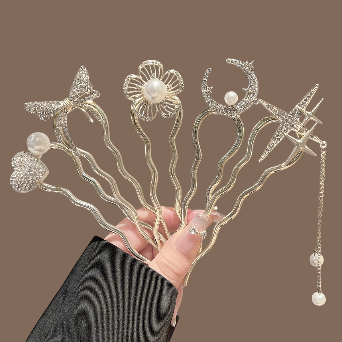 Perlen-Blumen-Herz-Mond U-förm – Women Accessories Shop Bewertung und Preis